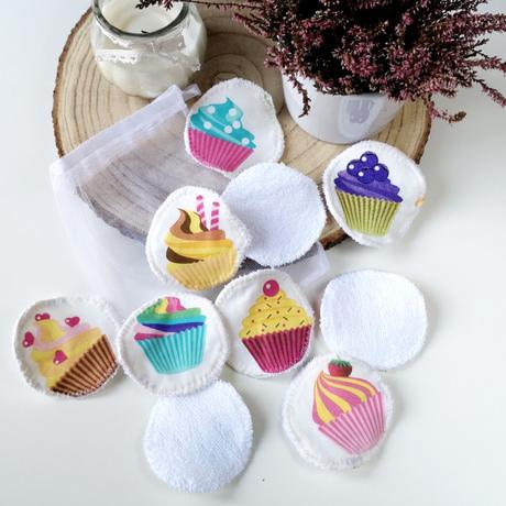 Mosható arctisztító korong-muffin minta